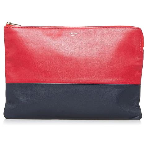 celine bicolor clutch price|Evening clutch in bicolor smooth calfskin .